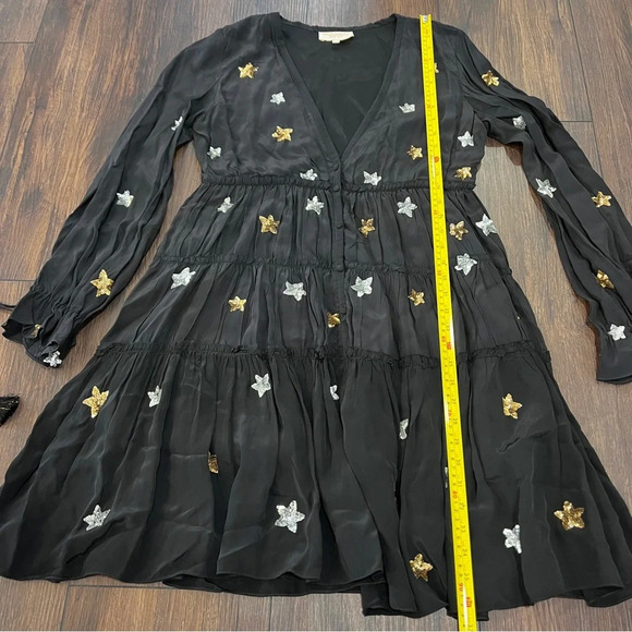 Rococo Sand Revolve Astral mini dress, black sequined stars size medium - Picture 12 of 13